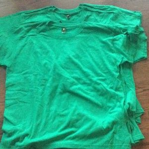 NWOT, John Deere, green SS tees, xl, SET OF 9